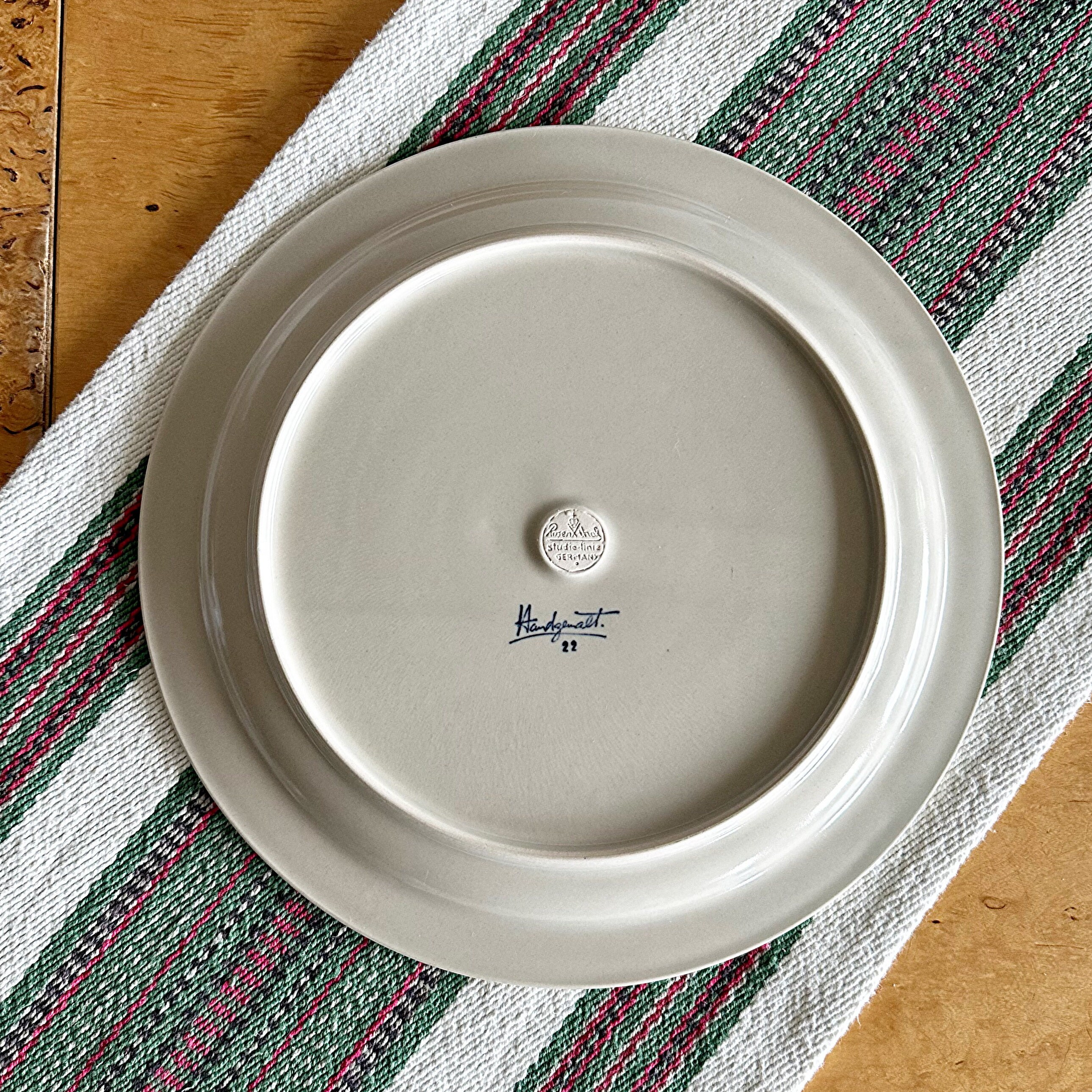 Rosenthal Studio Line Siena Blue Hand-Painted Björn Wiinblad 4