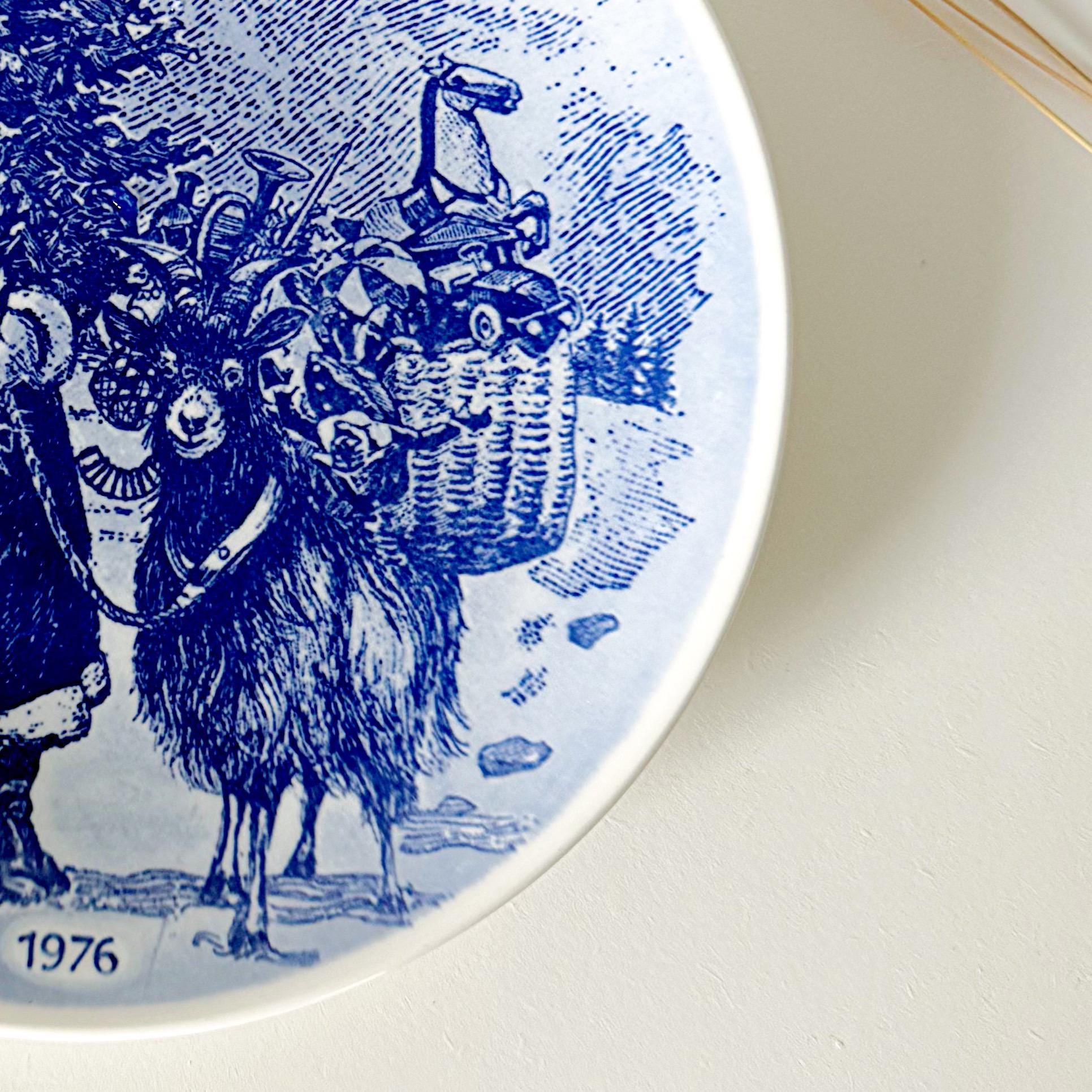 Vintage 1976 Gustavsberg Sweden Christmas Plate – Jultallrik Nr 4