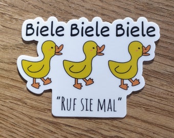 Aufkleber "Biele Biele Biele - Ruf sie mal" | Sticker