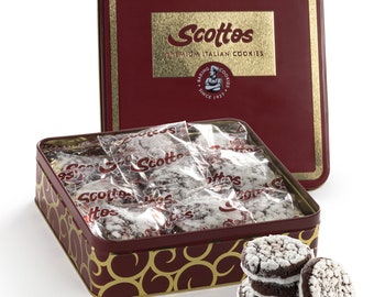 Mother's Day gift , Scotto's Cookies Bakery Fresh -Chocolate Crinkle Cookies – Pack of 18 Individually Wrapped Cookies