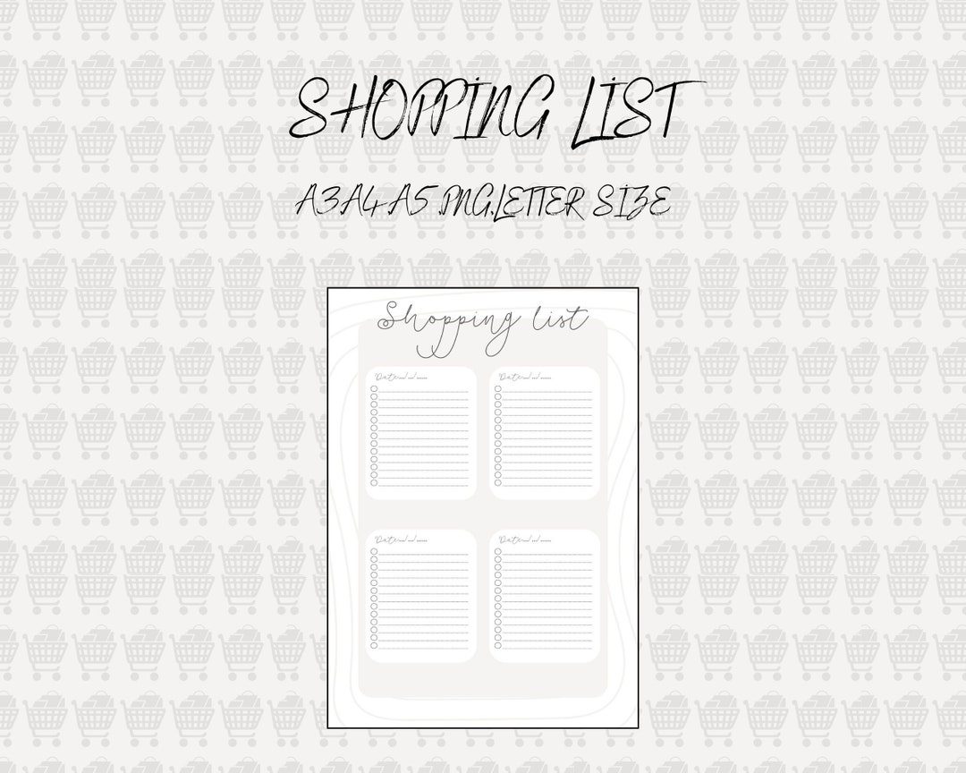 Editable Grocery List Printable Shopping List printable Grocery editable-grocery-list-printable-shopping-list-printable-grocery