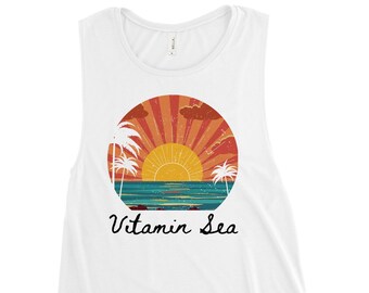 Vitamin Sea Damen-Muskel-Tanktop