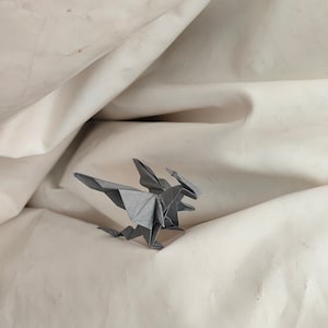 Origami drago dark carta pregiata