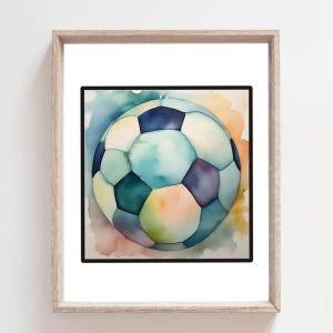 Soccer Prints, Soccer Ball Print, Soccer Decor, Kids Room Decor, Modern Nursery, Sport Theme, Soccer Theme, Football Ball, Soccer Nursery