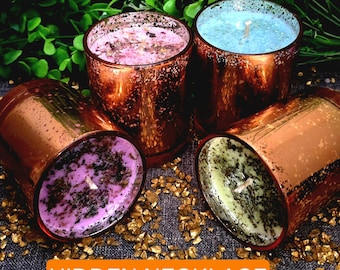 Hidden Moon Necklace | Crystal Moon Pendants | Candle With Prize Inside | Choose Your Fragrance