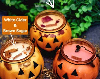 Pumpkin Candle | Choose Your Fragrance | Halloween Decor | Fall Candles
