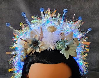 Mermaid Crown LIGHT UP Headpiece Headband