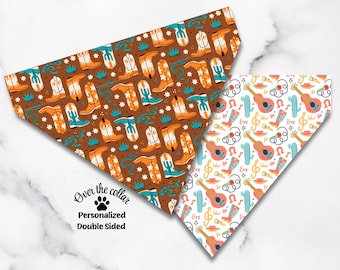 Cowboy Dog Bandana: Reversible Western Pet Scarf