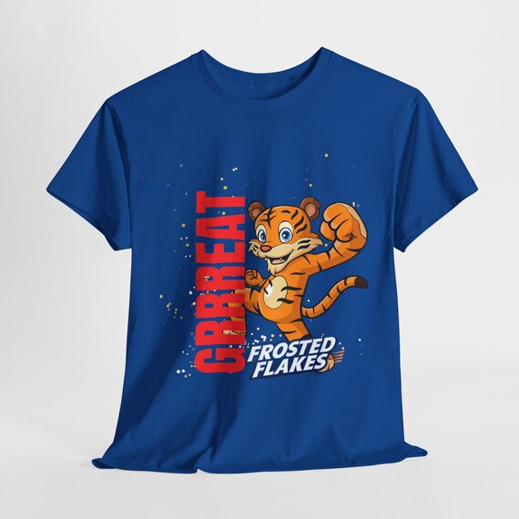 Fun Foodie Frosted Flakes Inspired Unisex Heavy Cotton Tee