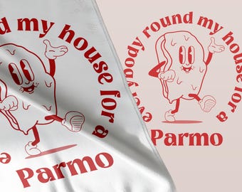 Parmo Guy Paños de cocina Jerga del dialecto de Middlesbrough