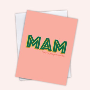 Mam Mother's Day Card North East Dialect Slang Funny Card