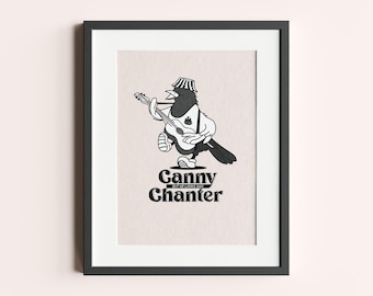 Ilustración digital impresa de Sam Fender Canny Chanter