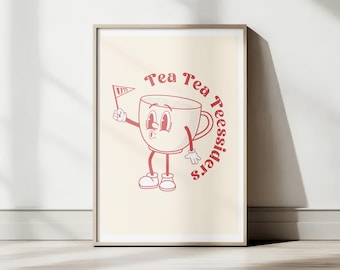 Retro Tea Tea Teesider Illustration Middlesbrough Teesside Print