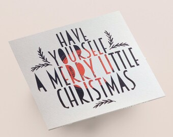 Tarjetas navideñas con discos de vinilo – Diseños con letras recortadas en papel