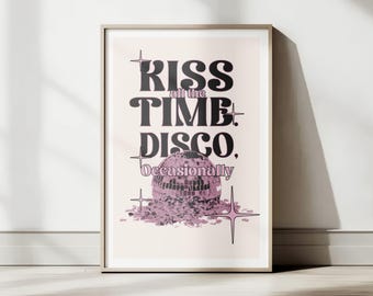 Harry Styles “Kiss All The Time. Disco. Occasionally” | Retro Disco Ball Poster