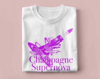 Camiseta unisex con ilustración Oasis Champagne Supernova