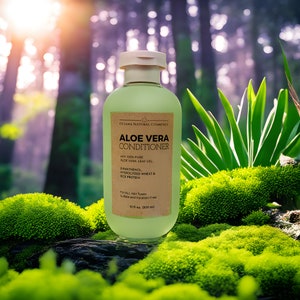 Aloe Vera Hair Conditioner for All Hair Types, Pure Aloe Vera Leaf Gel Infused Conditioner with D-Panthenol & Proteins
