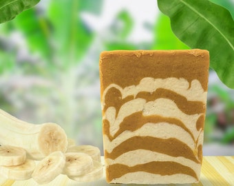 Banana Smoothie Soap Bar: Natural Vegan Soap for Sensitive Skin