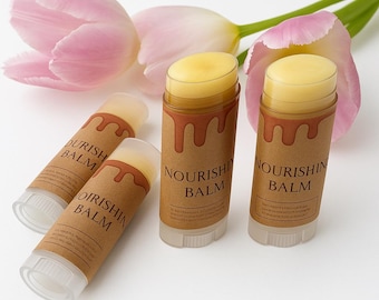 Beeswax Shea Butter Lip Balm: Handmade Chapped Lip Repair