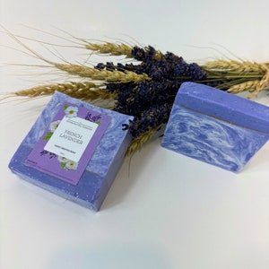 French Lavender Soap |Lavender Soap Bar |Lavender Soap |Handmade Soap |Organic Lavender Soap | Natural Soap | Lavender Essential Oil Soap