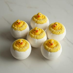 Duck Bath Bomb: Calming Floral Scent, Skin-Nourishing