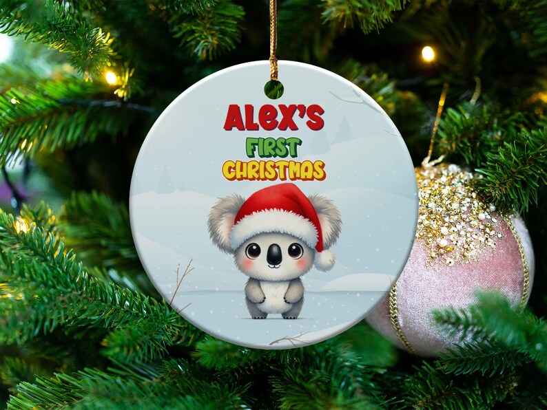 Personalized Christmas Ornament Custom Names Baby's Christmas Ornament