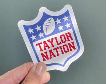 Taylor Nation Football Vinyl Sticker | Laptop Decal