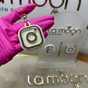Portachiavi NFC Tag NFC Facebook Portachiavi NFC intelligente fb Scheda NFC NFC Instagram schlüsselanhänger Tik Tok Tag NFC Idea REGALO perfetta