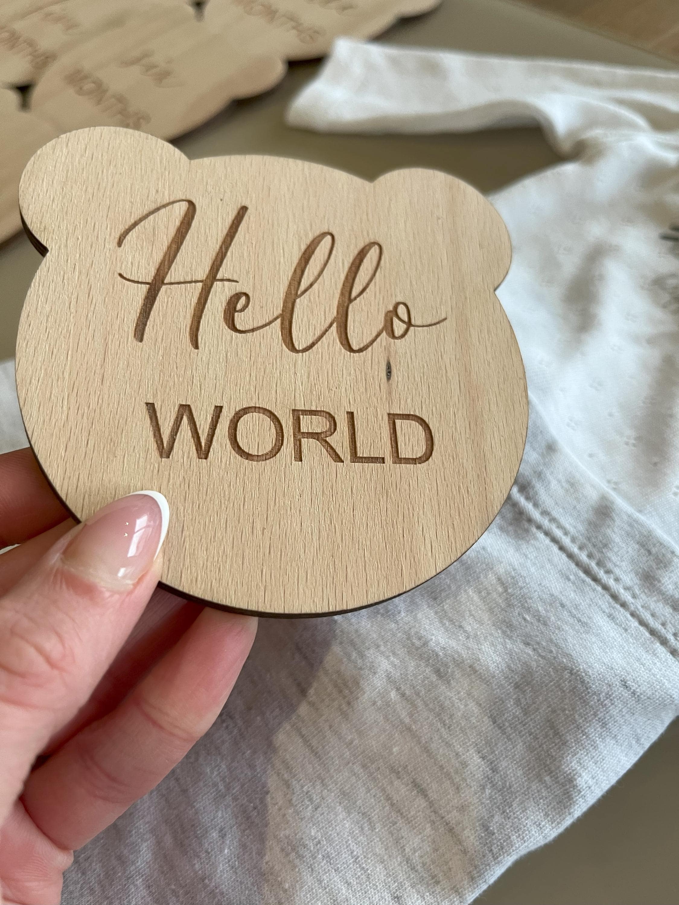 Teddy Bear Baby Milestone SVG Bundle: Newborn Photo Props (digital ...