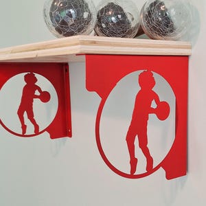 Boy Playing With Ball Shelving  Shelf Brackets Decorative Shelf  Modern Shelf Unique Shelving  Display Shelf