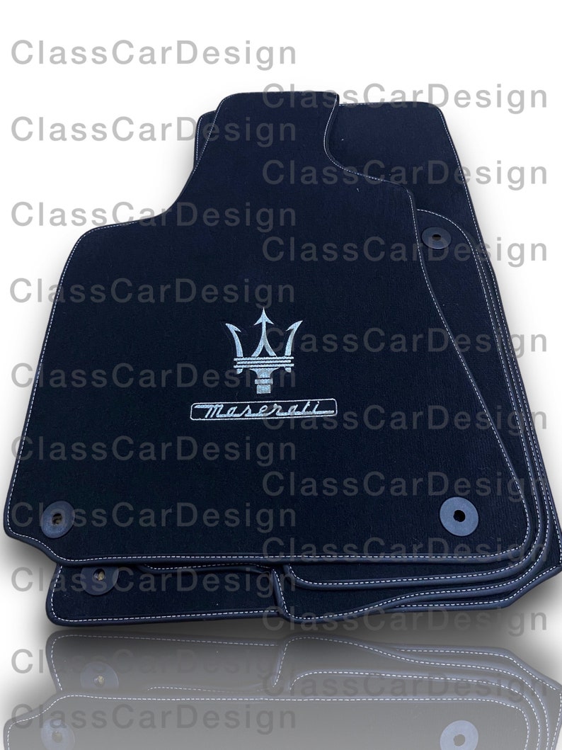 Luxury Car Carpet Velour Floor Mats For Maserati All Models Ghibli / Levante / Quattroporte / Grancabrio / Granturismo / Grecale / MC20 image 5