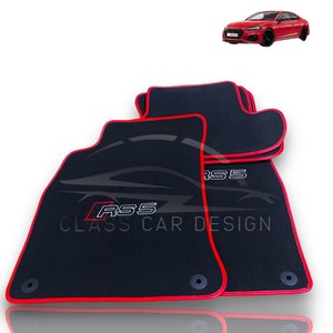 Floor Mats For Audi RS5 – Custom Velour Carpet for RS5 B8 B9 B9.5 (2010–2025) | Premium Quality Interior Mats | Custom Fit