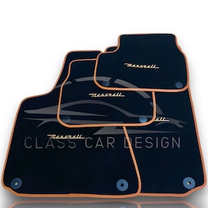 Luxury Car Carpet Velour Floor Mats For Maserati All Models Ghibli / Levante / Quattroporte / Grancabrio / Granturismo / Grecale / MC20