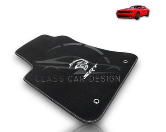 Set Di 4 Tappetini Auto In Velluto Su Misura Per Dodge Challenger III (dal 2008) - Rinforzati, Antiscivolo