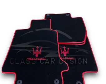 Luxury Car Carpet Velour Floor Mats For Maserati All Models Ghibli / Levante / Quattroporte / Grancabrio / Granturismo / Grecale / MC20