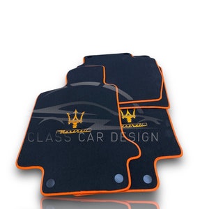 Luxury Car Carpet Velour Floor Mats For Maserati All Models Ghibli / Levante / Quattroporte / Grancabrio / Granturismo / Grecale / MC20