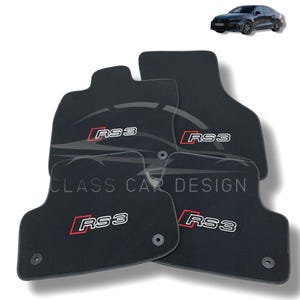 Audi RS3 Custom Fit Luxury Velour Carpet Floor Mats – OEM Quality Car Interior