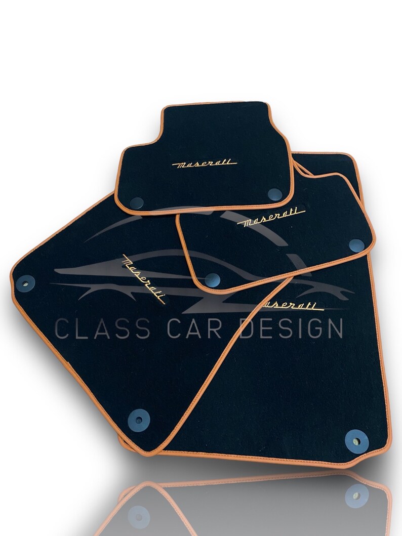 thumbnail interactive-video image 1 of Carpeti Mats Black Velour Floor Mat Set For Maserati Ghibli M157 (2013-2024) – Waterproof With Anti-Slip & Embroidered Logo 1 of 5