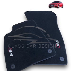 Luxury Car Carpet Velour Floor Mats For Audi S5 , Floor Mats For Audi S5 , S5 Carpet floor Mats , S5 Coupe , S5 Sportback , S5 Cabrio