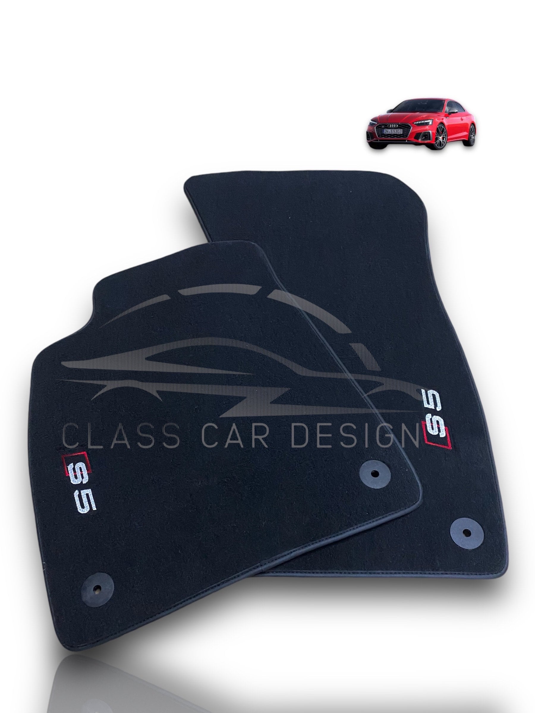 Luxury Car Carpet Velour Floor Mats For Audi S5 , Floor Mats For Audi S5 , S5 Carpet floor Mats , S5 Coupe , S5 Sportback , S5 Cabrio