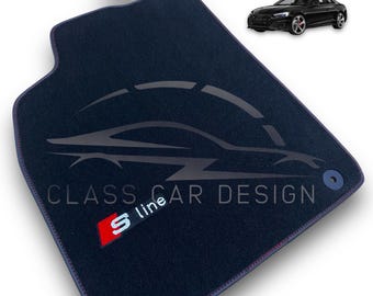 Luxury Car Carpet Velour Floor Mats For Audi A1-A3-A4-A5-A6-A7-A8-S-RS-Q2-Q3-Q5-Q7-Q8 Series