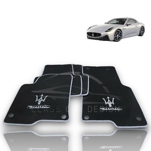 Maserati Carpet Floor Mats – Custom Fit Velour Floor Mats for Ghibli, Levante, Quattroporte, Granturismo, MC20, Grecale
