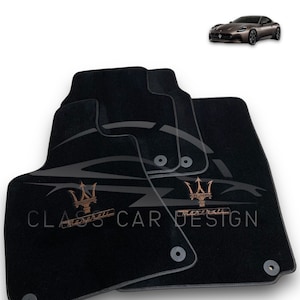 Luxury Car Carpet Velour Floor Mats For Maserati All Models Ghibli / Levante / Quattroporte / Grancabrio / Granturismo / Grecale / MC20