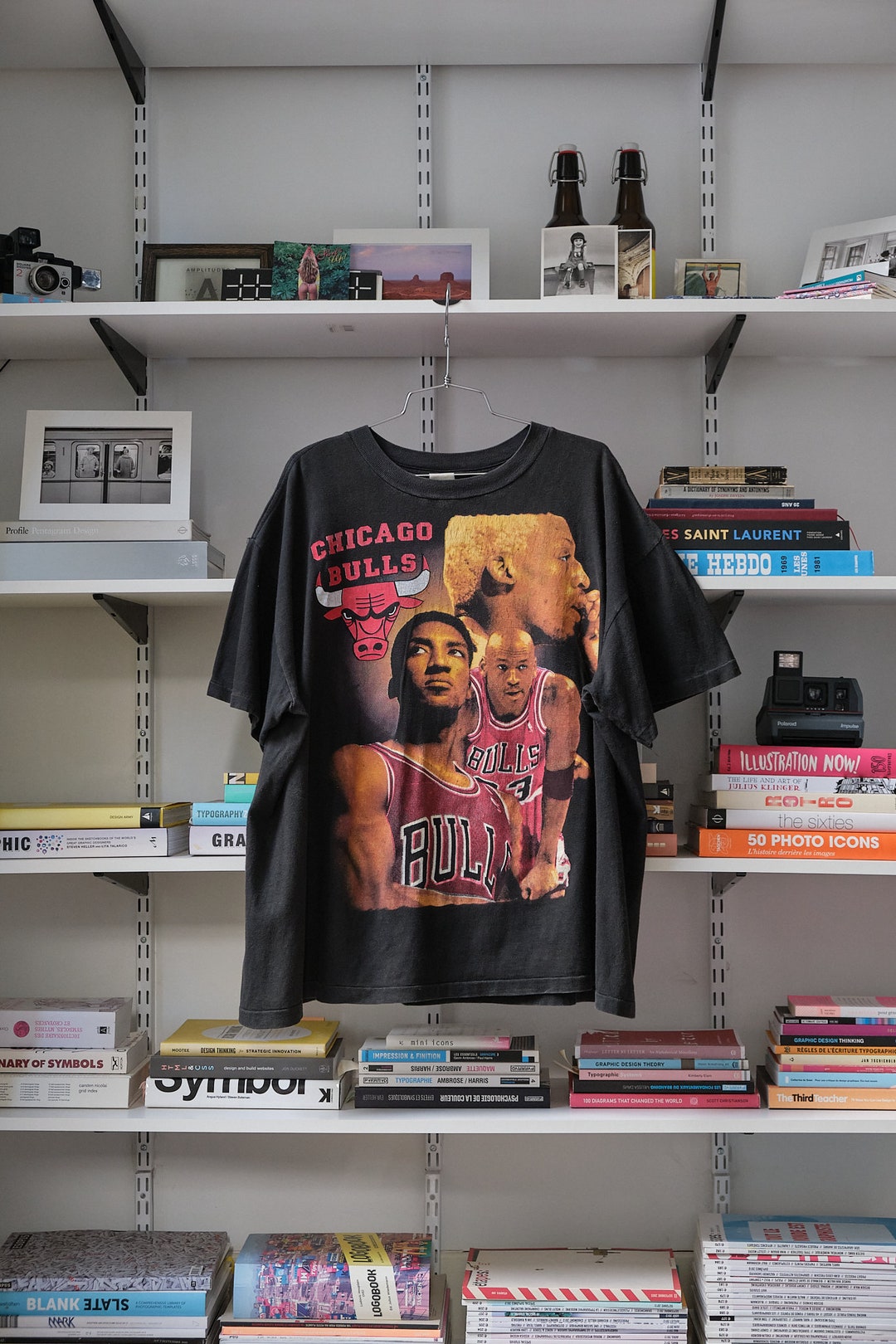 希少 90's Chicago Bulls Rap Tシャツ フェード雰囲気抜群