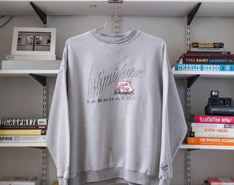 Chase Authentic Dale "Intimidator" Earnhardt Crewneck Grey/Red