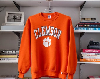 Russell Athletic Clemson Tigers University Crewneck Orange