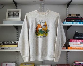 Mr.Hunter Graphic 1989 Crewneck Grey