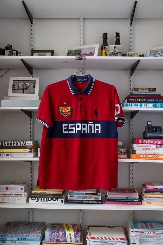 Polo Ralph Lauren Espana Short Sleeve Red/Navy/Ye… - image 1