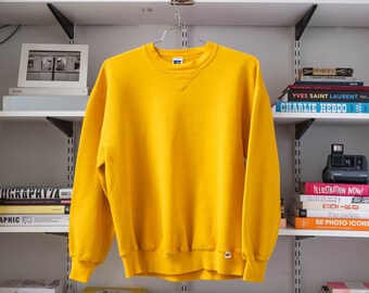 Russell Athletic Blank Crewneck Yellow