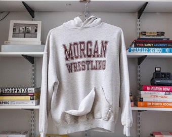 Felpa con cappuccio Russell Athletic Morgan Wrestling grigia